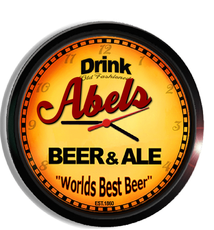 Personalized abels beer clock