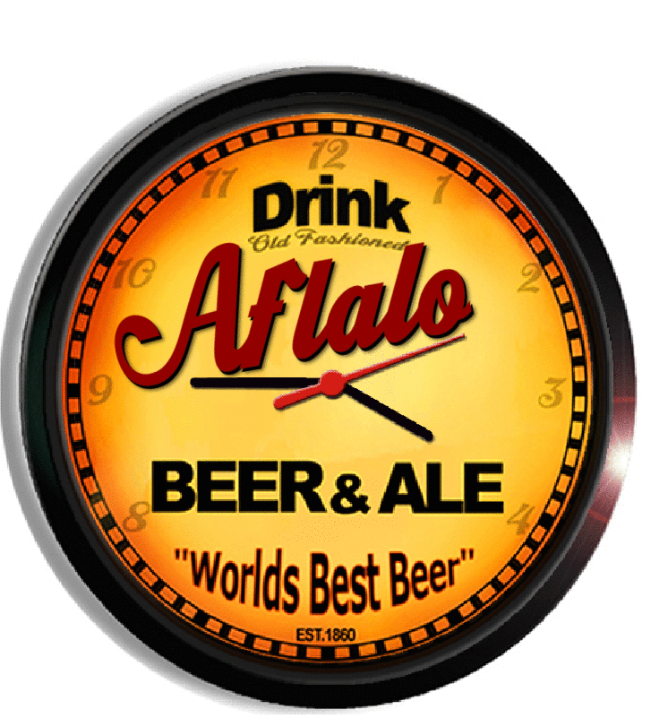 Personalized aflalo beer clock