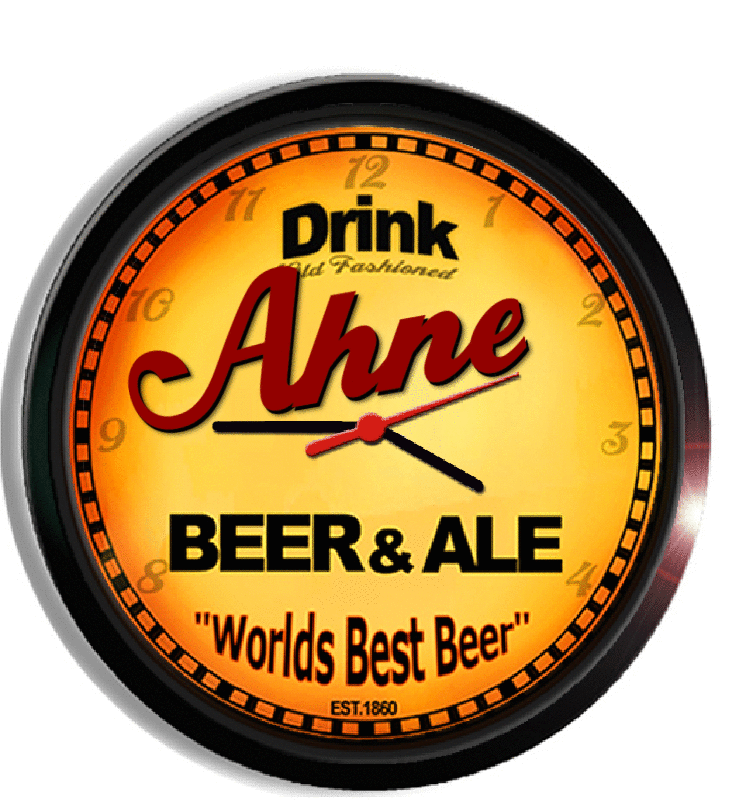 Personalized ahne beer clock