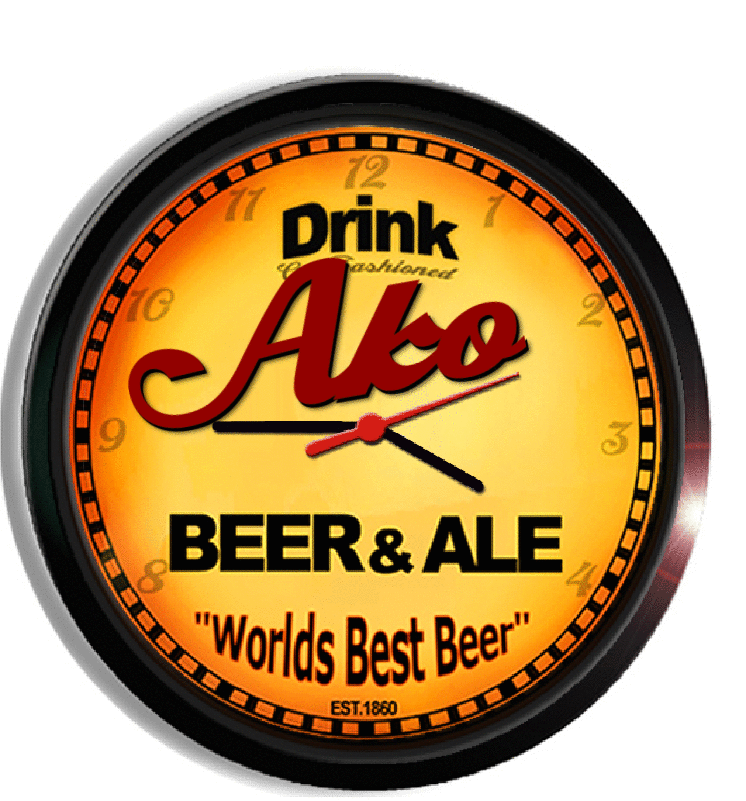 Personalized ako beer clock