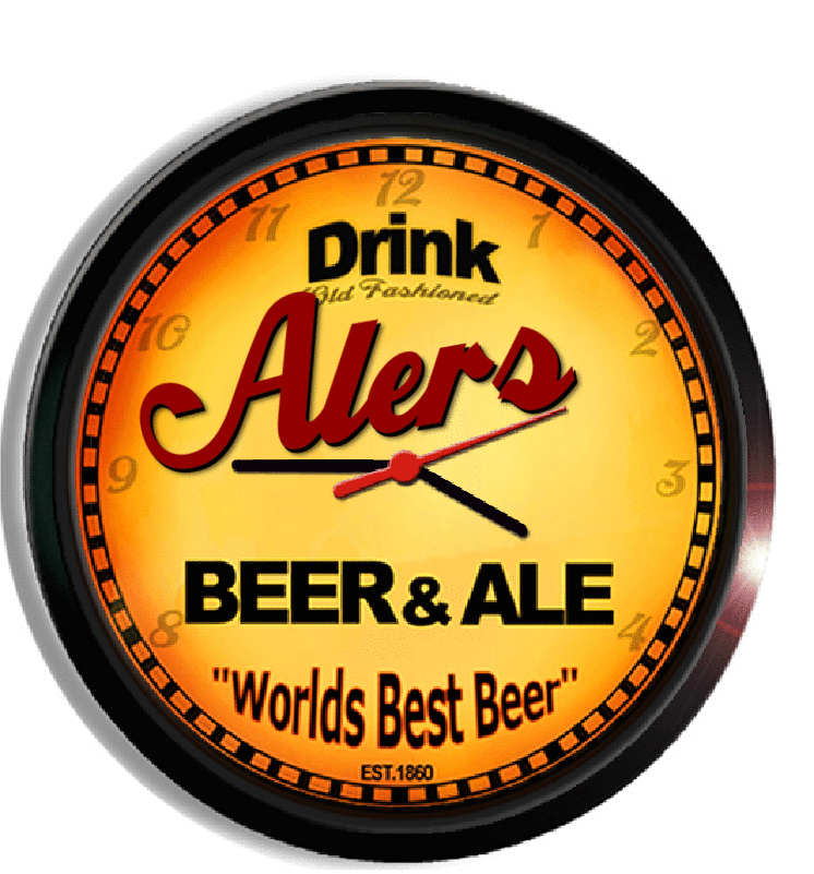 Personalized alers beer clock