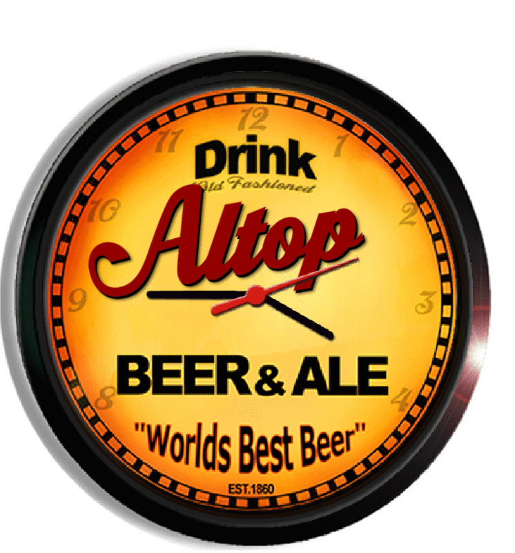 Personalized altop beer clock