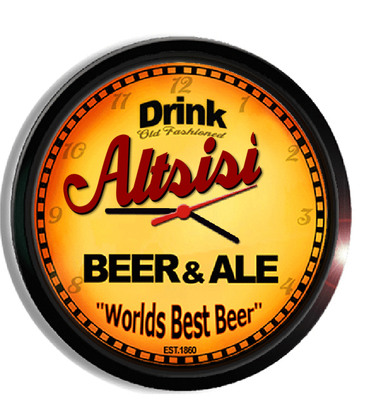 Personalized altsisi beer clock