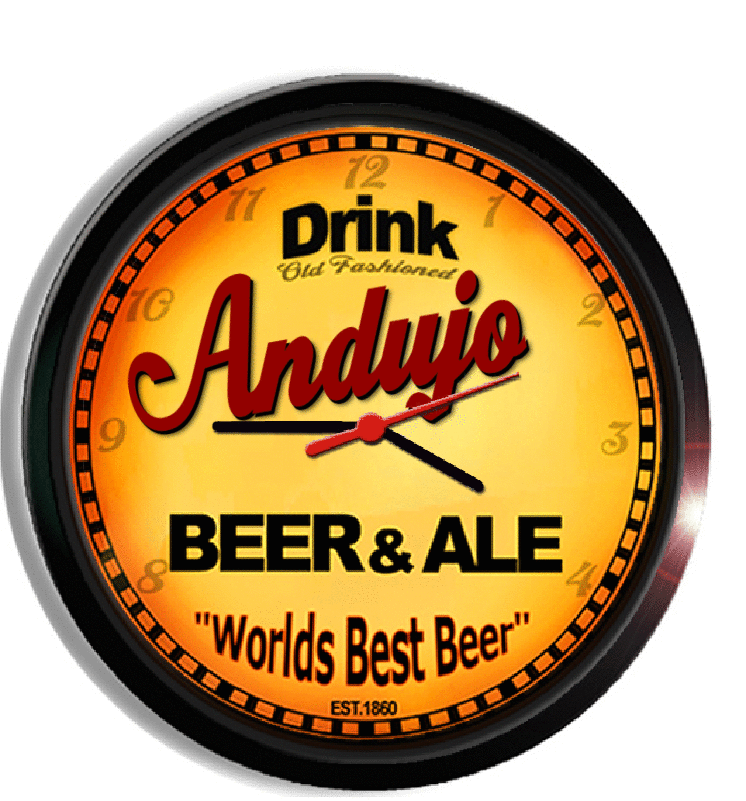 Personalized andujo beer clock