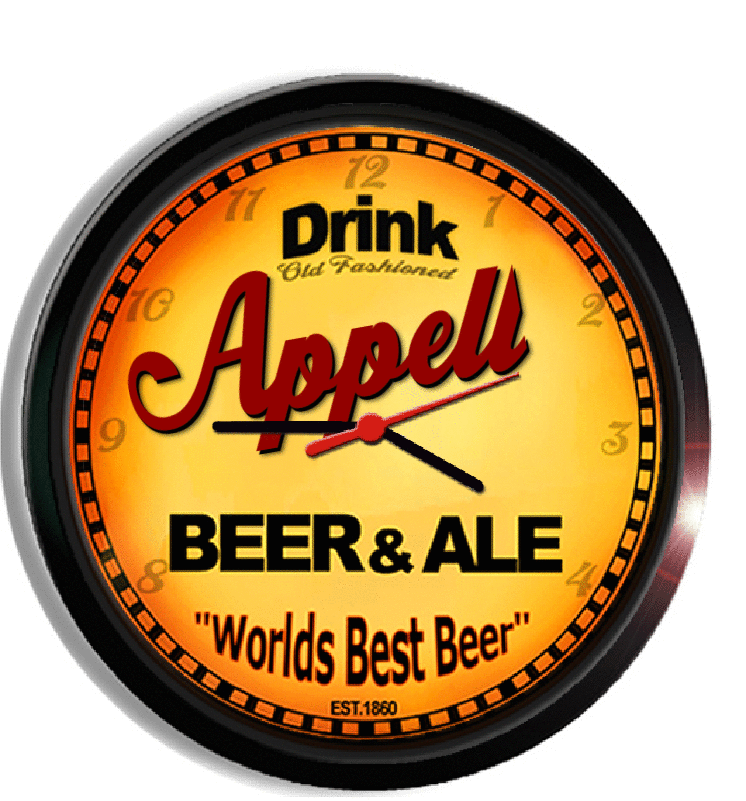 Personalized appell beer clock