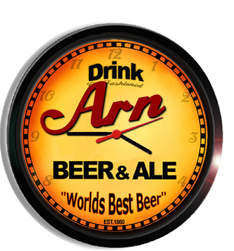 Personalized arn beer clock