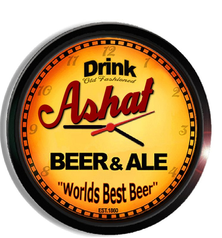 Personalized ashaf beer clock