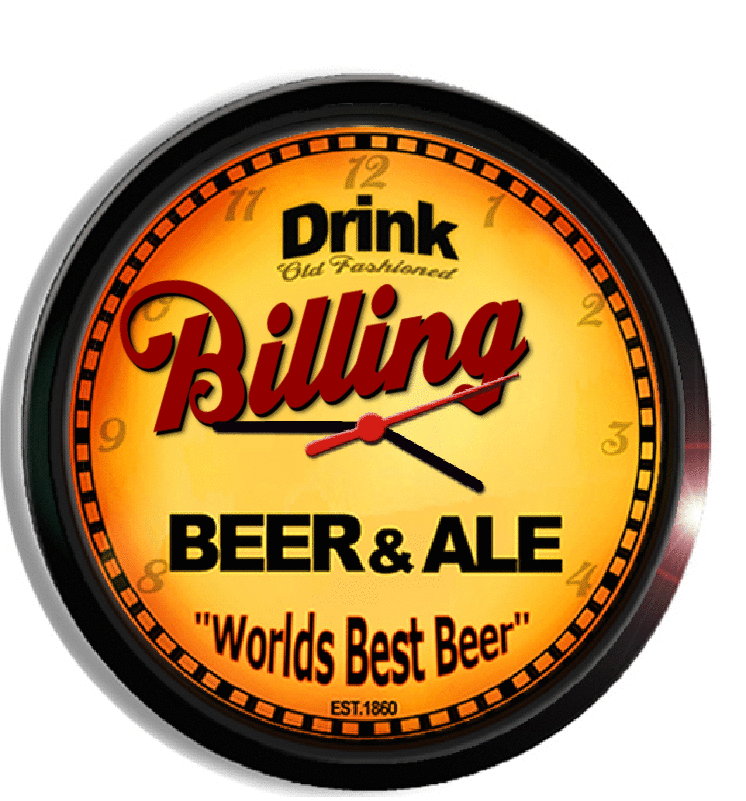 Personalized billing beer clock