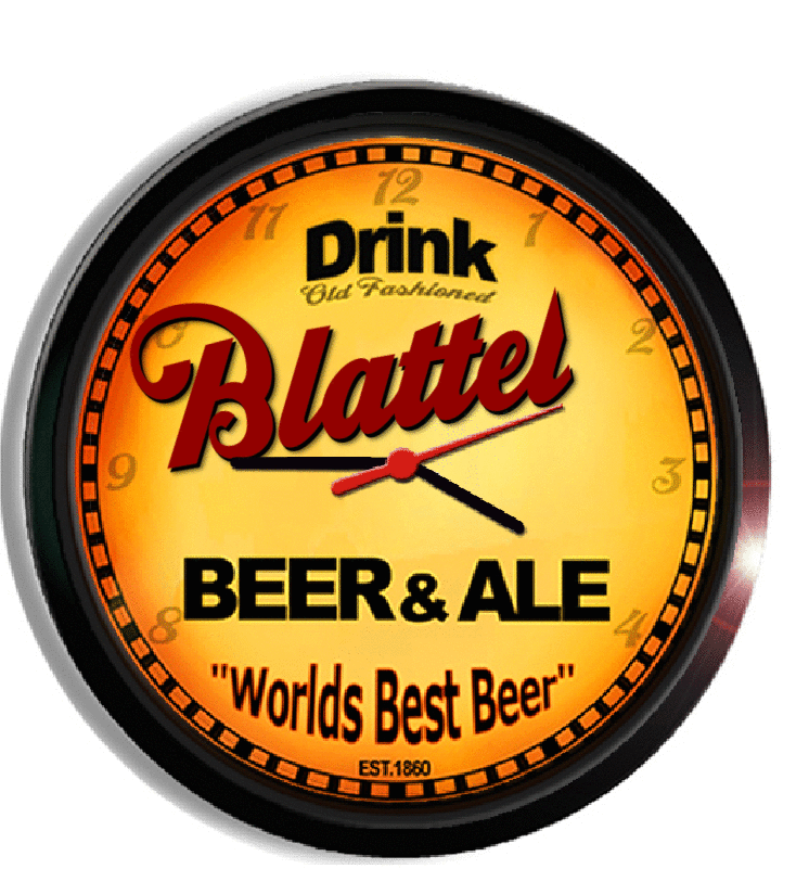 Personalized blattel beer clock