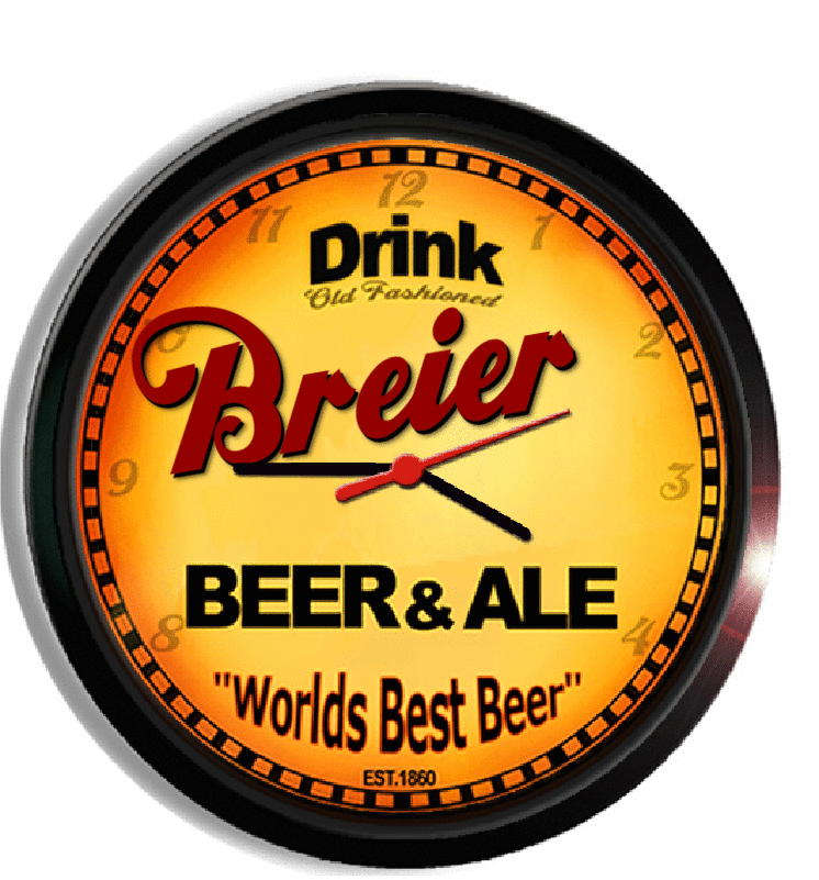 Personalized breier beer clock