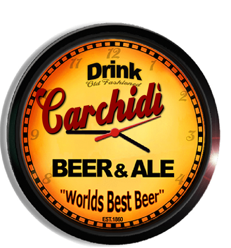 Personalized carchidi beer clock