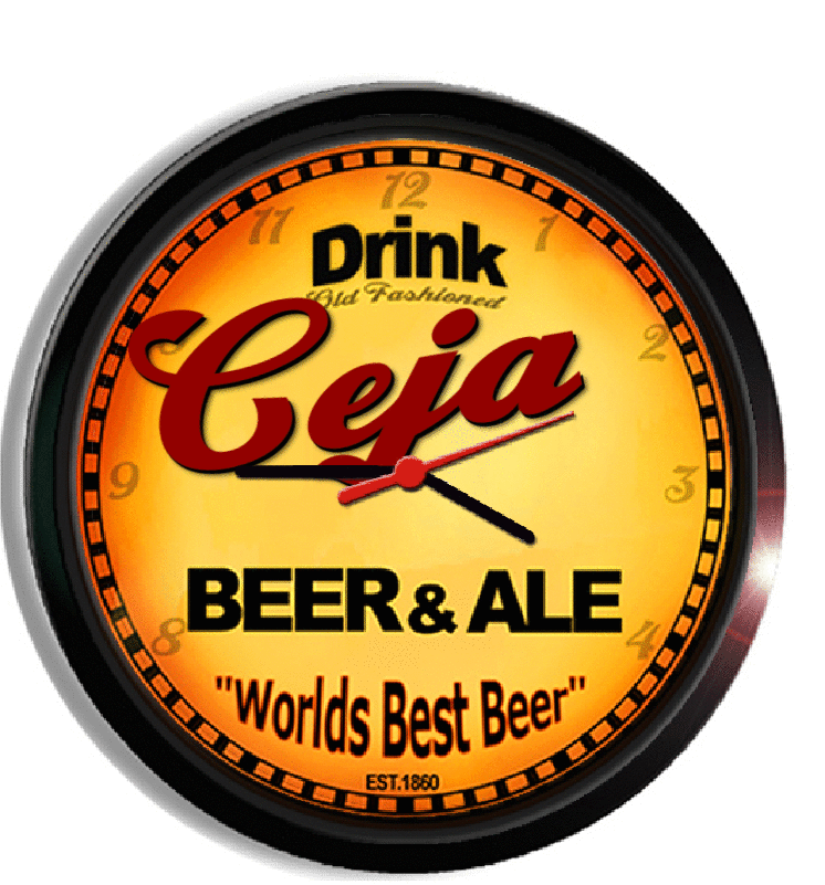 Personalized ceja beer clock