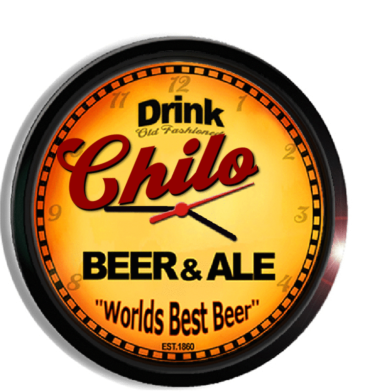 Personalized chilo beer clock