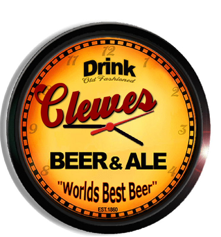 Personalized clewes beer clock