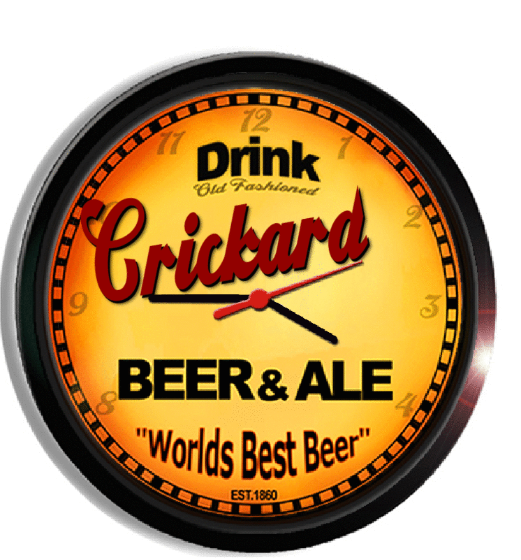 Personalized crickard beer clock