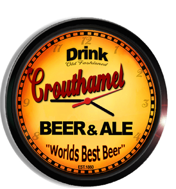 Personalized crouthamel beer clock
