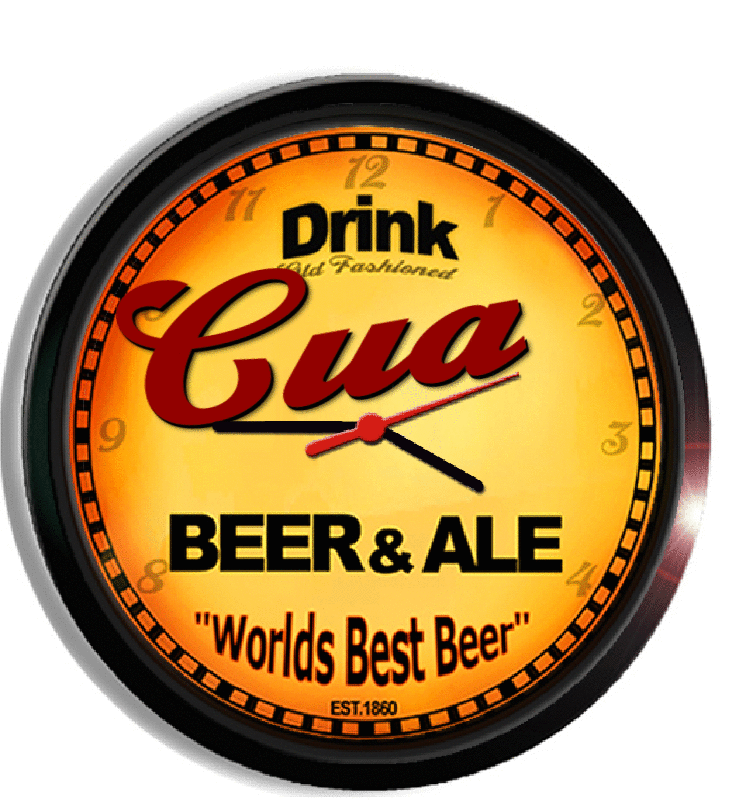 Personalized cua beer clock