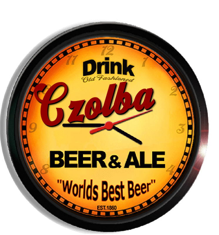 Personalized czolba beer clock