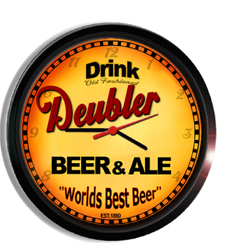 Personalized deubler beer clock