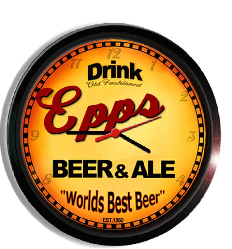 Personalized epps beer clock