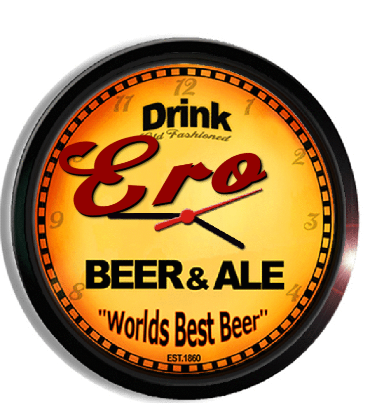 Personalized ero beer clock