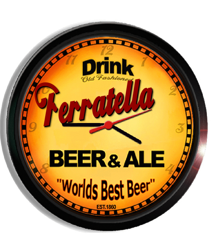 Personalized ferratella beer clock