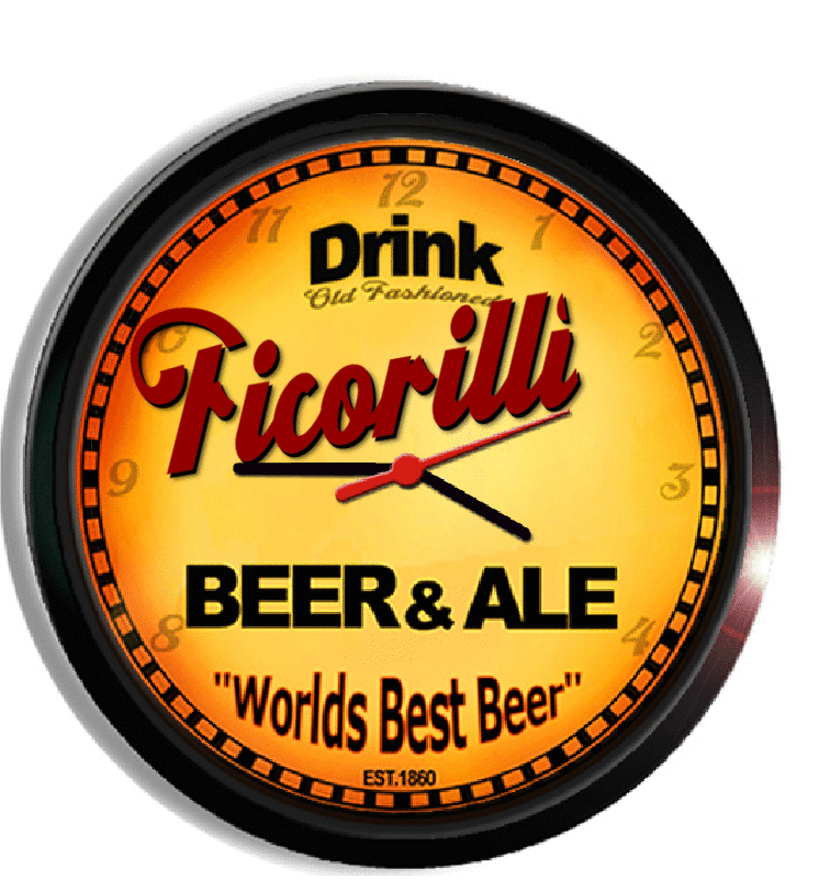 Personalized ficorilli beer clock