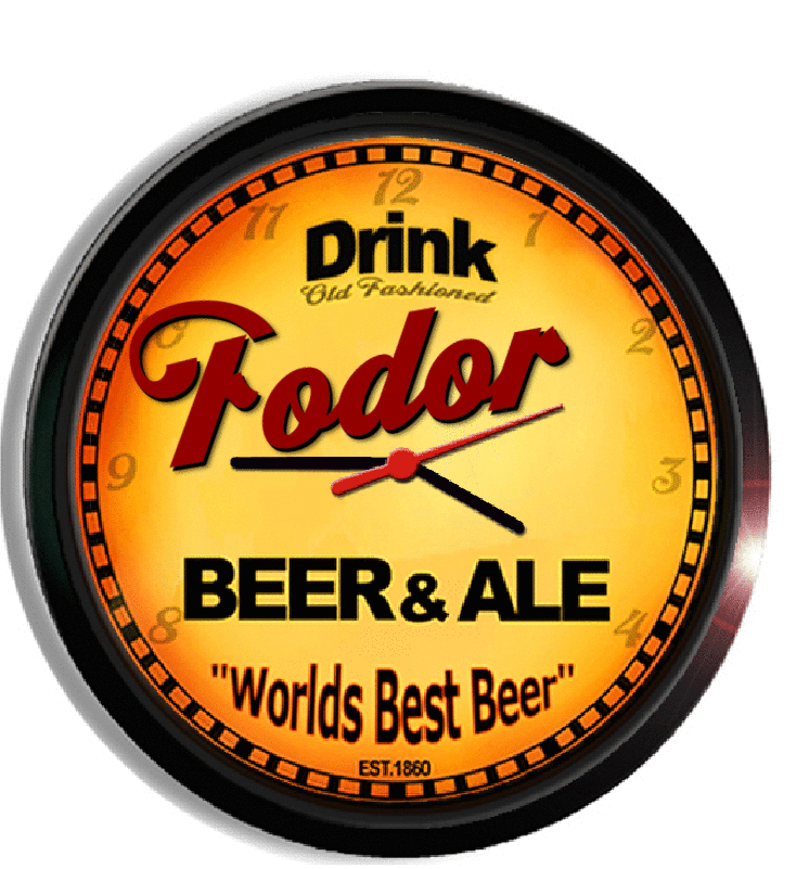 Personalized fodor beer clock