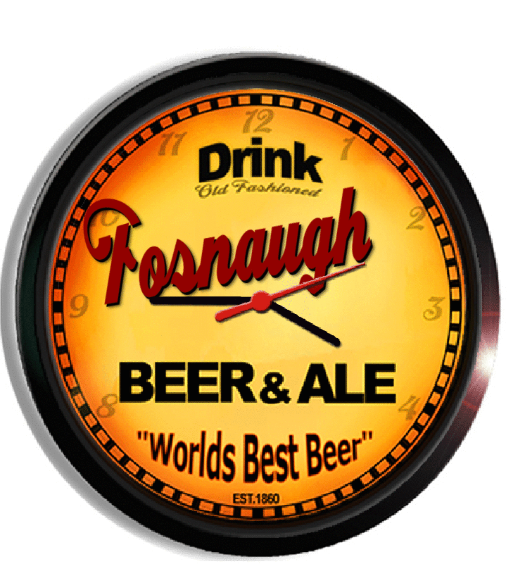 Personalized fosnaugh beer clock