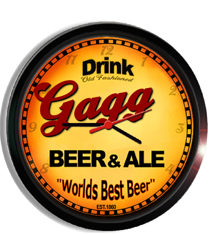 Personalized gagg beer clock