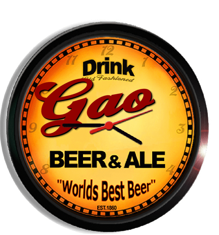 Personalized gao beer clock