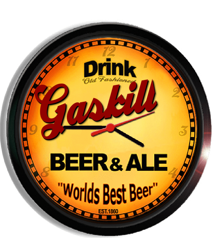 Personalized gaskill beer clock