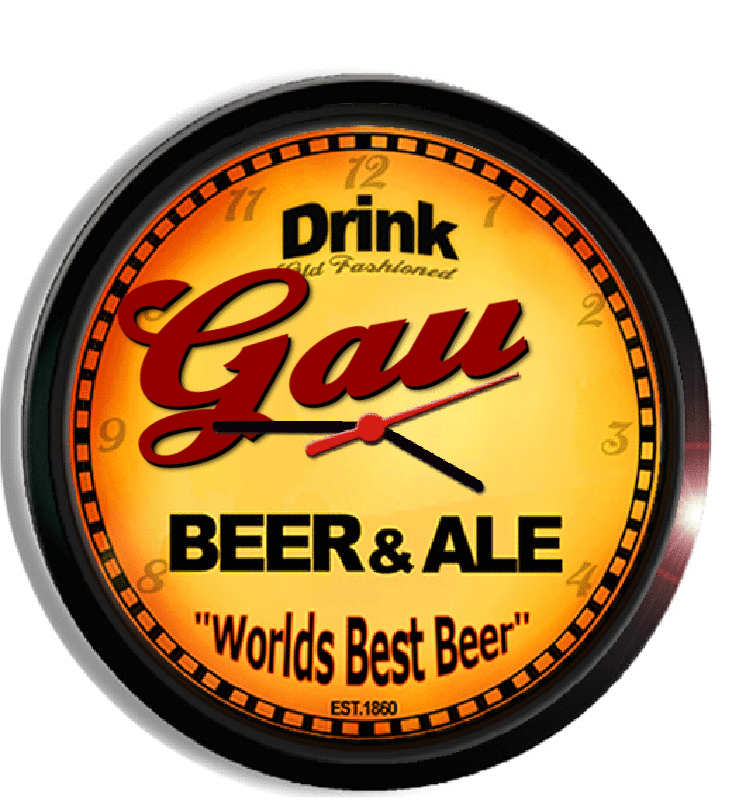 Personalized gau beer clock