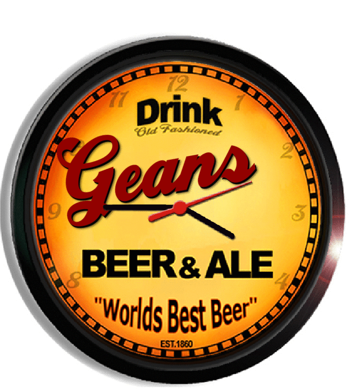 Personalized geans beer clock