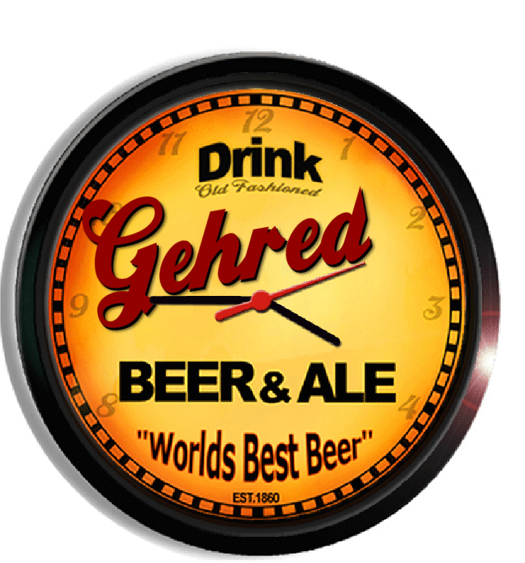 Personalized gehred beer clock