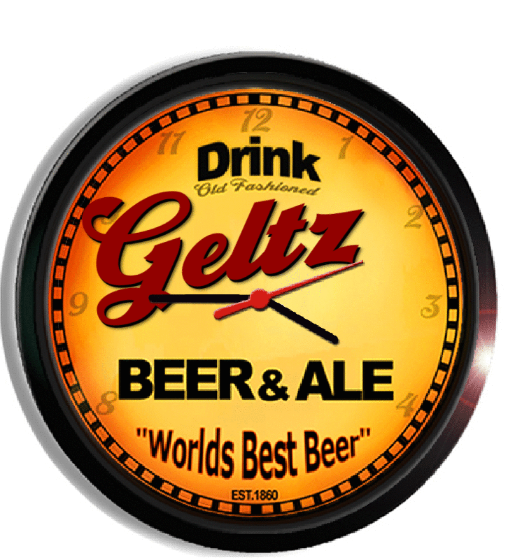 Personalized geltz beer clock