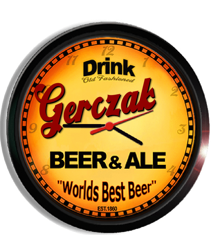 Personalized gerczak beer clock