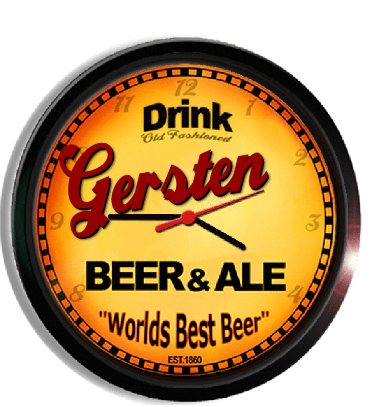 Personalized gersten beer clock