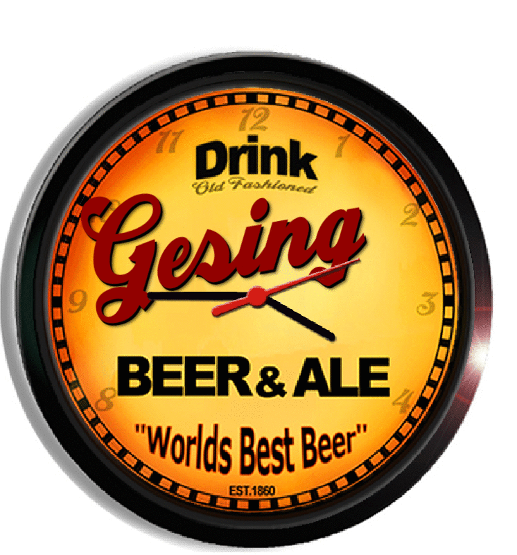 Personalized gesing beer clock