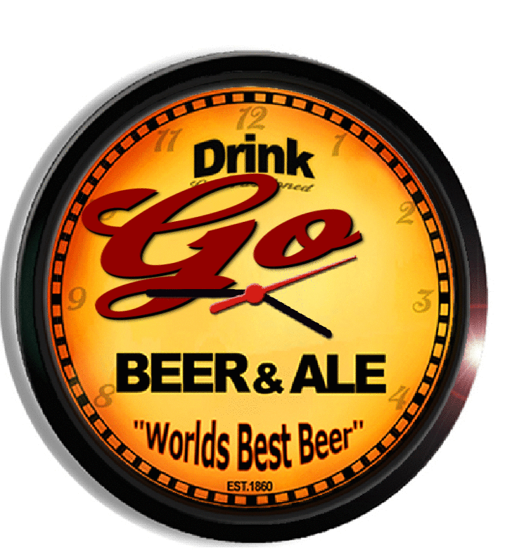 Personalized go beer clock