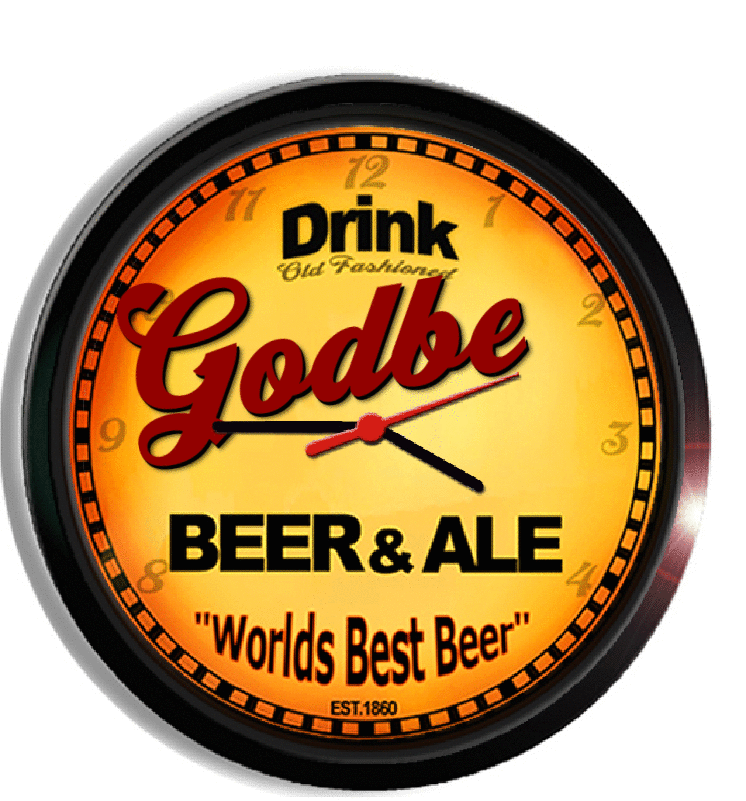 Personalized godbe beer clock