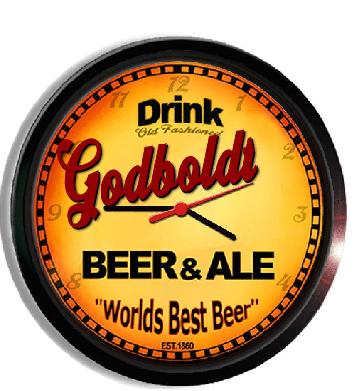 Personalized godboldt beer clock