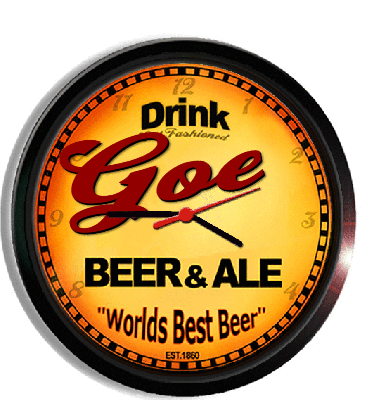 Personalized goe beer clock