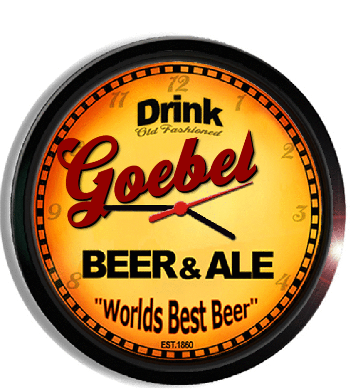 Personalized goebel beer clock