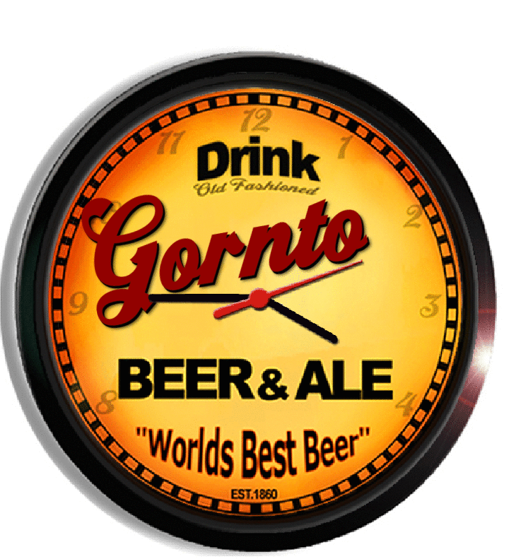 Personalized gornto beer clock