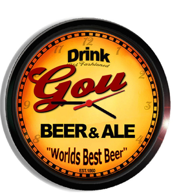 Personalized gou beer clock