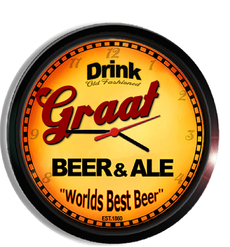Personalized graaf beer clock