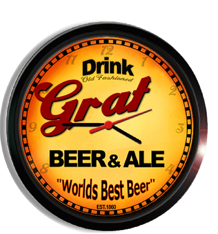 Personalized graf beer clock