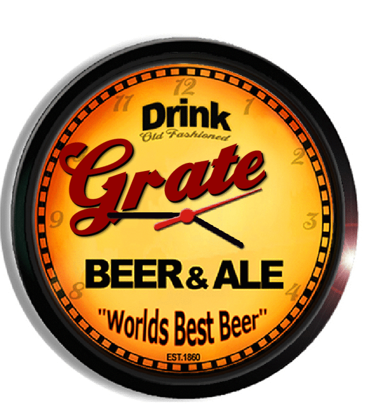 Personalized grate beer clock