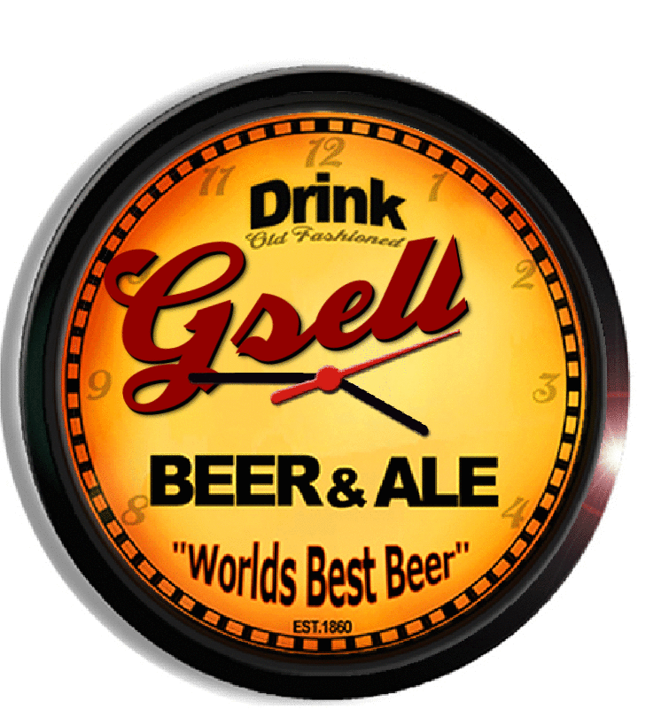 Personalized gsell beer clock